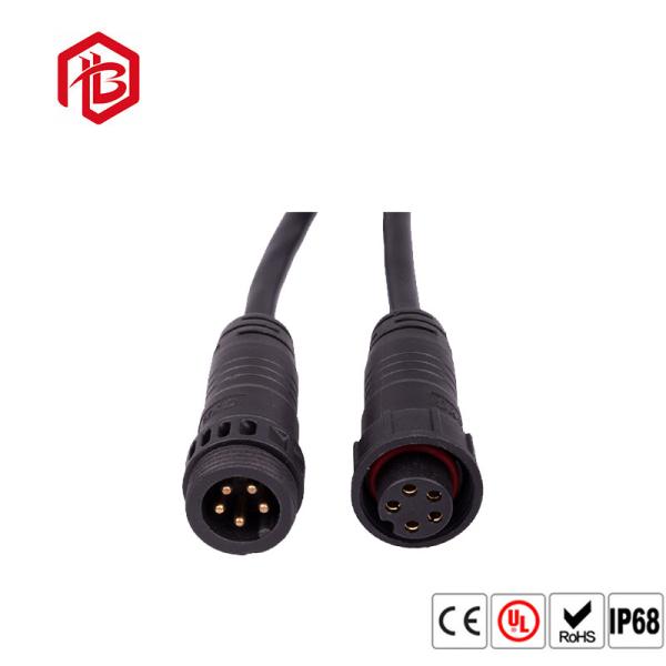 M19 Black Nylon Male Female 2 3 4 5 6 Pin Waterproof Cable Connector IP68