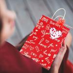 Industry Custom Good Tote Valentine's Day Gift Kraft Paper Bag with Hand Length