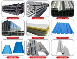 Wholesale Large Construction Metal Project Warehouse Steel Frame Z Shape Purlin from china suppliers