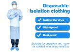 PE PP Non Woven Isolation Gown , Surgical Disposable Non Woven Visitor Medical