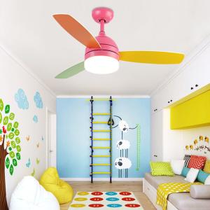 Wholesale 42 inch led Ceiling fan lamp light with Remote Control 18w Kids room cooling fans Light(WH-CLL-17) from china suppliers