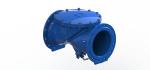 En12266 Rubber Disc Industrial Swing Check Valve Ductile Iron Body 0-80℃