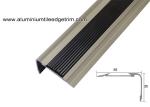 Anodised Matt Champagne Aluminum Metal Stair Nose Moulding 35mm x 55mm TL30
