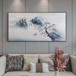 Customized Size Hand Painted Landscape Oil Painting Modern Textured Canvas Art