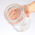 Customized Logo Botella De Vidrio Agua Bendita Fan Glass Bottle Cap Butifull