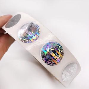 Wholesale Waterproof Round Hologram Stickers CMYK Color Printing Customized from china suppliers