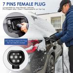340VAC 460VAC Three Phase Electric Car Charger IP65 4.3 Inch Color Display