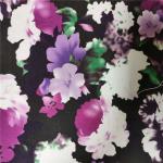 Elegant 240GSM Floral Jersey Knit Fabric , 100% Polyester Jersey Fabric