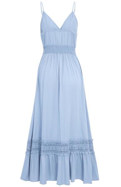 Small Order Clothing Manufacturers Women'S 100% Viscose High Waist V - Neck Maxi
