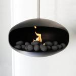 58.4lbs Ethanol Fire Pits ISO9001 DIY Hanging Fire Place Carbon Steel