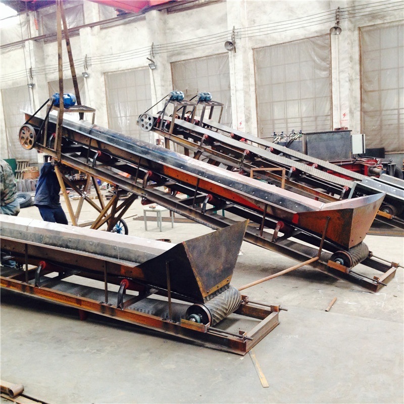 OEM Custom Portable Inclined Industry Belt Conveyor Machine Conveyor Belt System