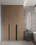 Customized Bathroom Cabinet with Tall Wardrobe Whole House Design