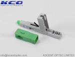 Telecom Field Installable Fiber Optic Connector 0.3dB 3D SC/APC SC/APC Green