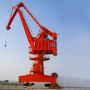 Wholesale 10m Harbour Portal Crane 200 Ton Boom Offshore Slewing Jib Crane from china suppliers