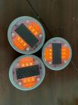 2.5V Dia 136mm Solar Road Marker 57 Ton Weight Resistance For Parkway Safety
