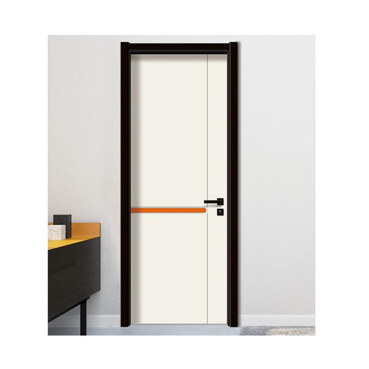 Bedroom French Interior Solid WPC PVC Wood Door