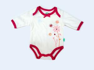 Wholesale Cotton Single Jersey OEM Baby Girl Footed Rompers For Summer from china suppliers