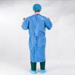 Material SMS PP Disposable Isolation Gown Color Blue Green Size XL EN13795