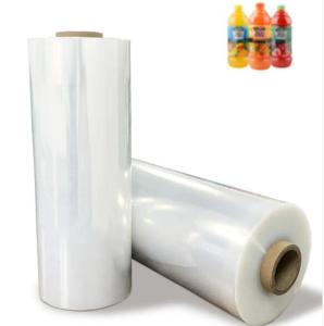 Wholesale PVC Shrink Film Roll For Heat Labels Wrap Protein Powder Bottles Juice Water Cans Glass Beverage from china suppliers