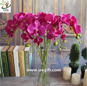 Wholesale UVG Silk blossom wholesale artificial orchid flowers for wedding decoration centerpieces from china suppliers
