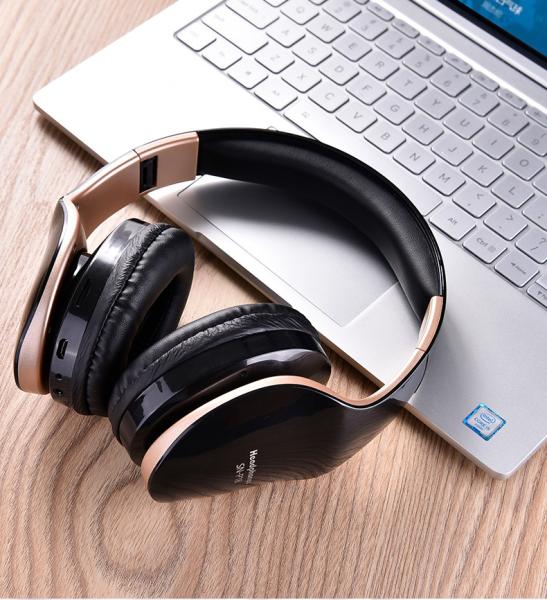 400mAH USB Wireless Bluetooth Headset , Foldable Stereo Headphone Earphones MP3