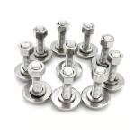 Fully Threaded 304 Stainless Steel Hex Head Screw with Flat Lock Washers