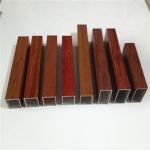Square Hollow Section Extrusion Aluminum Profile Pipe Thick Ceiling Wood Grain