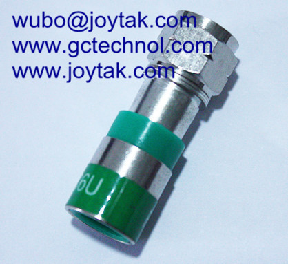 F Compression Connector F Conn For RG6U Coax Cable Security Cameras connectors