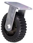 Red Rim Core Black Rubber Heavy Duty Caster Wheels 5 Inch