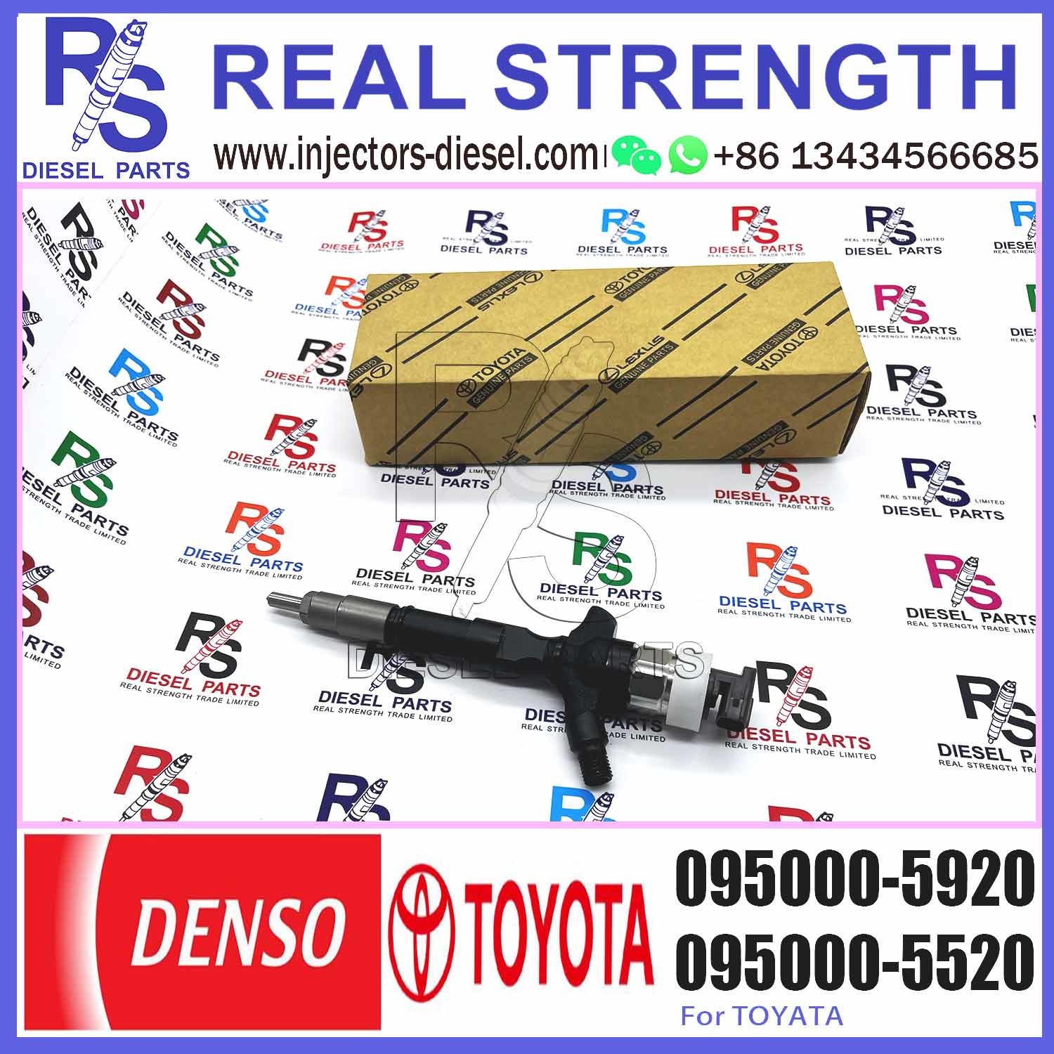 Common Rail Injector 23670-30110 095000-6180 095000-5920 for Diesel Engine 1KD-FTV
