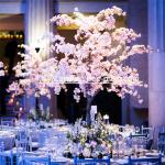 1.5m Height Artificial Pink Blossom Tree / Fake Cherry Flower Wedding Table Tree