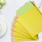 140gsm Yellow Poly Mailers Poly Bubble Mailers 10x13 With Tear Resistance
