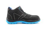 5 Inch Blue High Cut Outdoor Lightweight Steel Toe Bootswith PU Outsole Slip