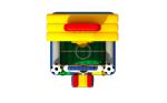 Quadruple Stitching Kids Inflatable Bounce House Football Soccer Theme