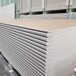 Fire Resistant Reinforced Gypsum Panels , 12mm Tapered Edge Plasterboard OEM