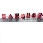 Red foil gold natural resin multi -faceted desktop game Dice Border Gate