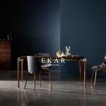 Marble Or Wooden Top Metal Frame Modern Rectangle Dining Table DA-TA18