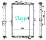 Ford / Volvo Heavy Duty Truck Radiators , High Performance Aluminum Radiators