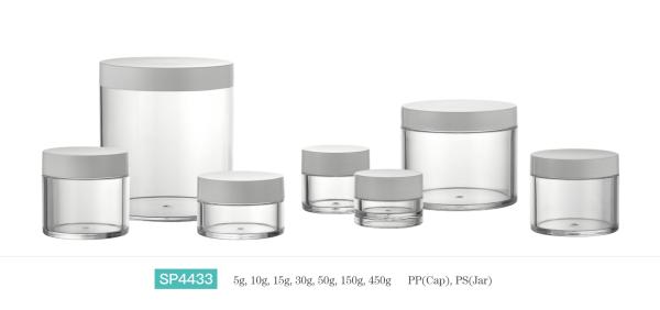 Printed Custom Makeup Cream Jar Container / Cream Face Beauty Jar Containers