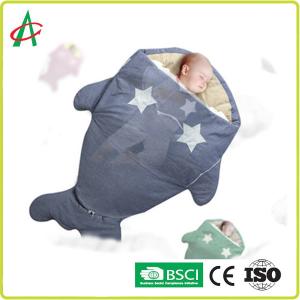 Wholesale BSCI 90x60cm Baby Shark Sleeping Bag for 0-12 month years old from china suppliers