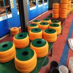 Roadway Traffic Safety Eva Roller Barrier Hot Dipped Galvanized and Save Volume