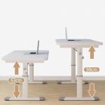Out Door Balcony Adjust Table Petite Size Black/White/Silver Ergonomic French