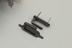 New idea products bag hardware nickel color metal arch bridge 35 mm with zinc