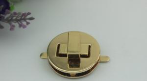 Wholesale OEM leather bag metal accessories round shape nickel color twist turn locks for purse from china suppliers