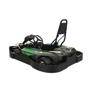 Wholesale Black Green 60AH*2 Lithium Battery Powered Go Kart For Adults 90km/H from china suppliers
