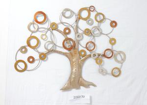 Wholesale Rose Gold Silver Frameless Tree Metal Wall Art Decor from china suppliers