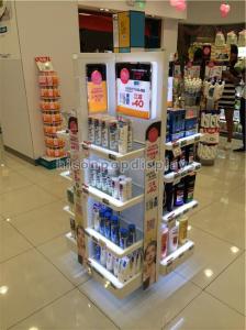 Wholesale Cosmetics Display Stand Instore Promotional Lighting Makeup Display Stands from china suppliers