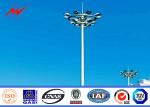 Anticorrosive 30m Football Stadium High Mast light Tower With Lifting System