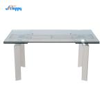 2000*900mm Heat Resistant Extendable Glass Top Table DT-31120 Easy Cleaning