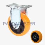 Durable Rigid Fixed Medium Duty Casters 4 Inch Polyurethane Wheels